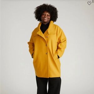 MUSTARD Marlo Cocoon Coat - Universal Standard - S (14-16) - NWT